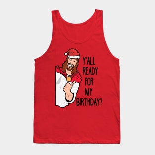 Happy Birthday Jesus Ugly Christmas Tank Top